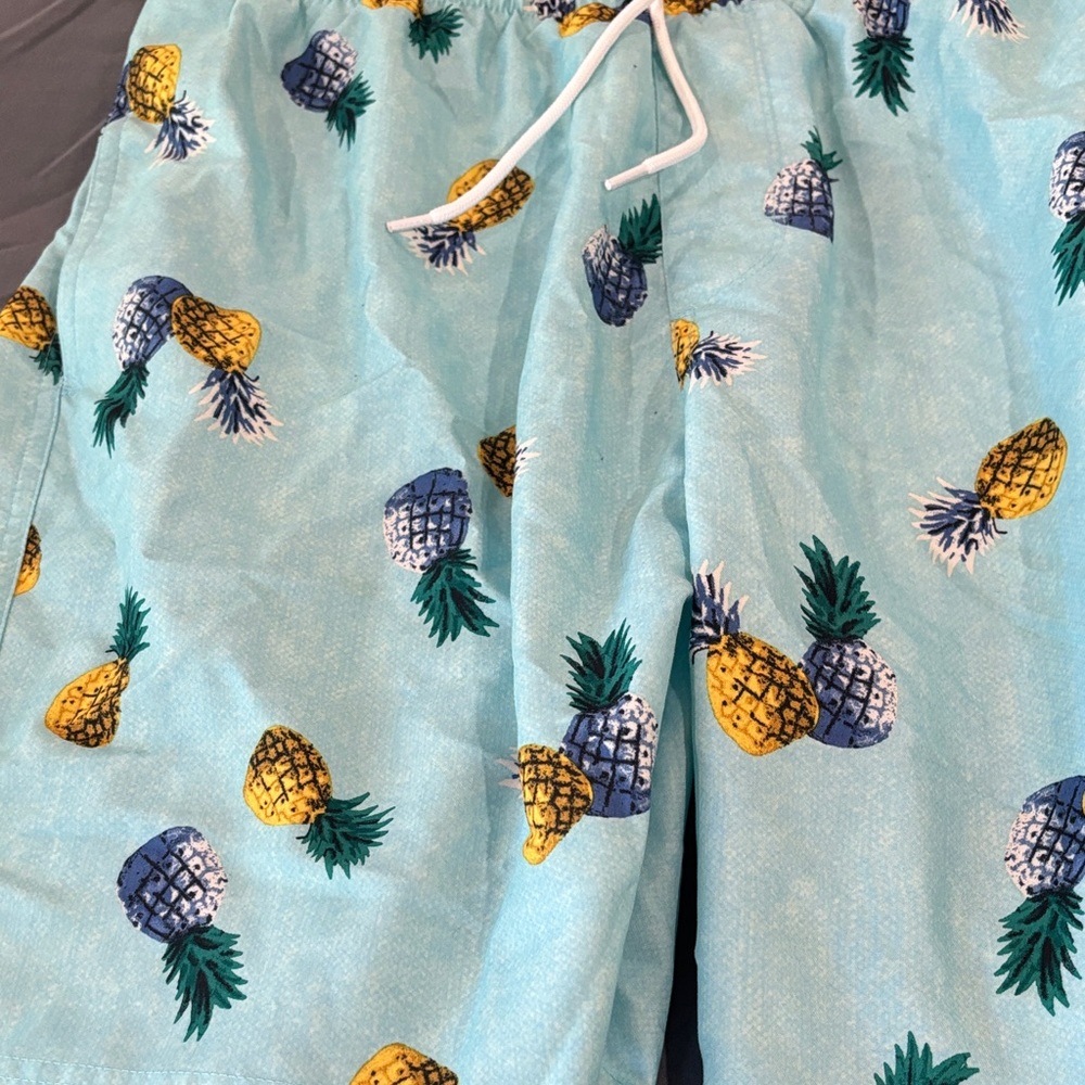 Old Navy Teal Pineapple Swim Shorts